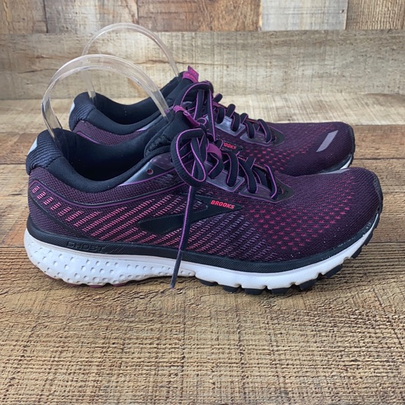 Brooks Shoes - Brooks Ghost 12 Black Pink Running Shoes
